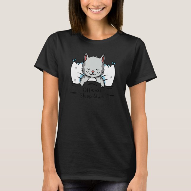 T-shirt Robe officielle du pyjama de chat (Devant)