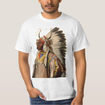 Robe tribale de tête de chef indien de Natif