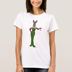 T-shirt Robe verte de lapin