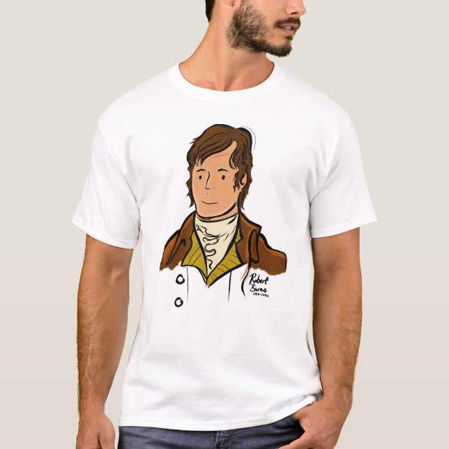 T-shirt Robert Burns, poète national écossais (Devant)