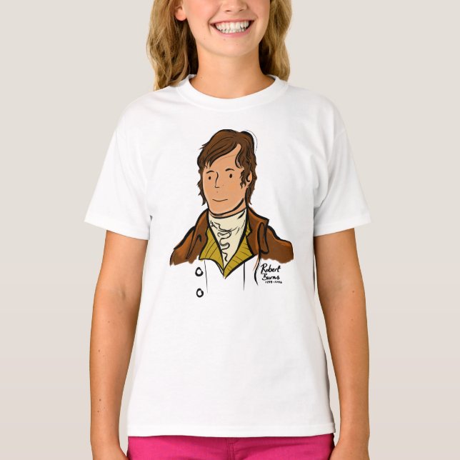T-shirt Robert Burns, poète national écossais (Devant)