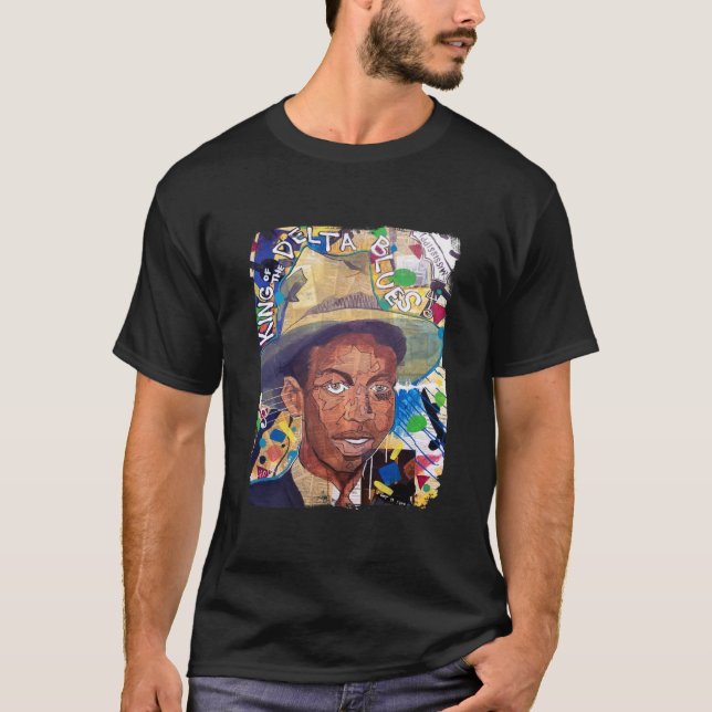 T-shirt Robert Johnson, roi des blues du delta (Devant)