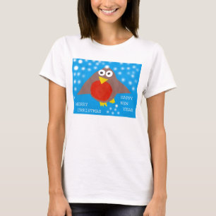 T-shirt Robin de Noël