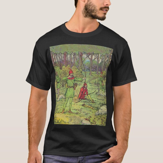 T-shirt Robin Des Bois Dans La Forêt (Devant)