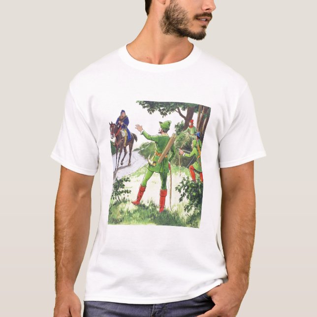 T-shirt Robin Hood, des "piaulements dans le passé", édité (Devant)