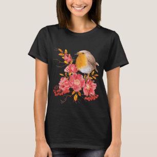 T-shirt Robin jaune et pavot rouge 