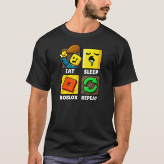 T-shirt Roblox Manger Dormir Répéter Drôle de Joueur