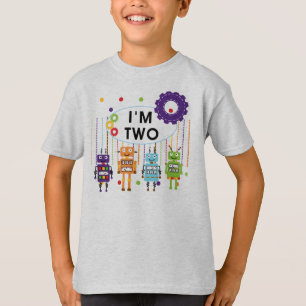 T-shirt Robot 2e chemises et cadeaux d'anniversaire