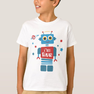 T-shirt Robot 5e anniversaire