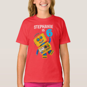 T-shirt Robot 6 ans personnalisable