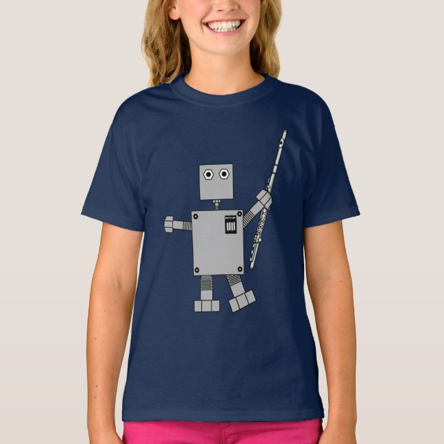 T-shirt Robot à fluide (Devant)