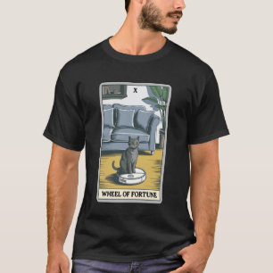 T-shirt Robot aspirateur Roue de la Fortune Tarot drôle