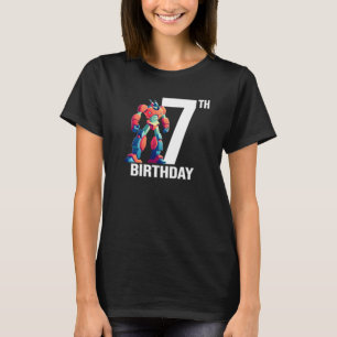 T-shirt Robot de 7 ans Robot de 7 ans Robot Cool de garçon