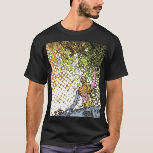T-shirt Robot DJ Pop Art – Halftone Party Vibes