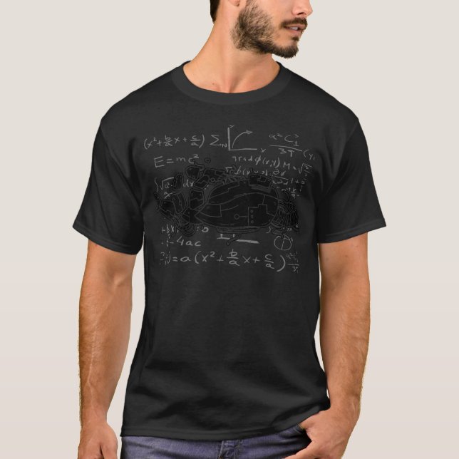 T-shirt Robot Engineer Formule Math Developer Tech (Devant)