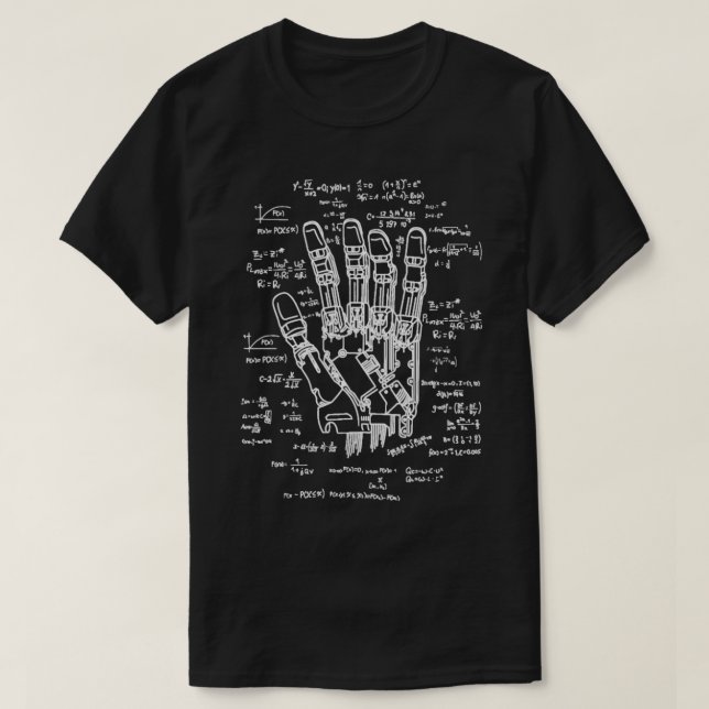 T-shirt Robot Engineer Formule Robotique Math AI Devel (Design devant)