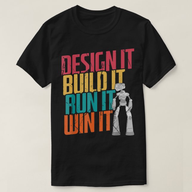 T-shirt Robot Engineer Robotics  (Design devant)