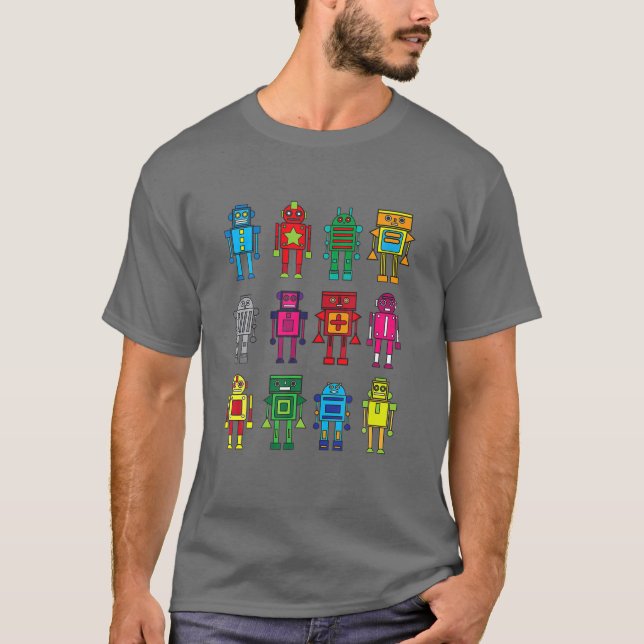 T-shirt Robot Funny Robot Technology (Devant)