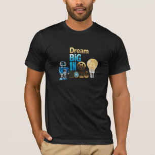 T-shirt Robot Futuriste "Rêve Grand 2026" Tech Bella+Canva