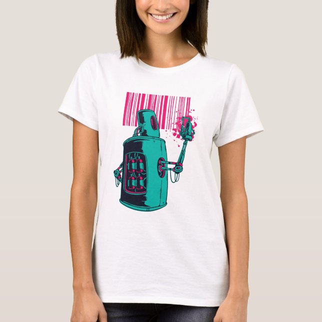 T-shirt Robot Graffitti (Devant)
