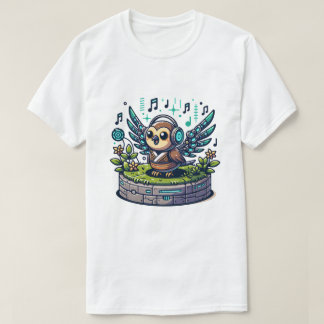 T-shirt robot hibou