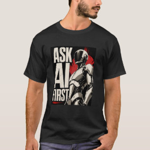 T-shirt Robot humanoïde IA Design Technologique Futuriste