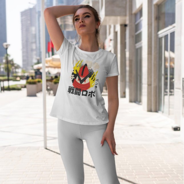 T-shirt Robot japonais avec feu (Créateur téléchargé)