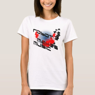 T-shirt robot-make-music-splatter
