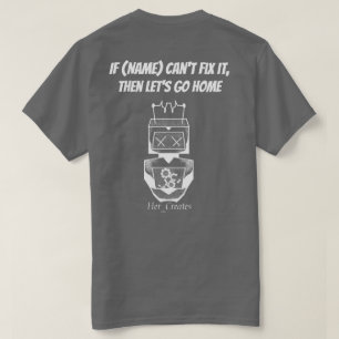 T-shirt Robot personnalisable (Variant blanc)