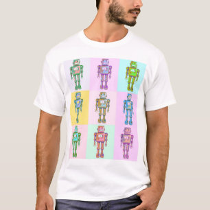 T-shirt Robot Pop Retro v2