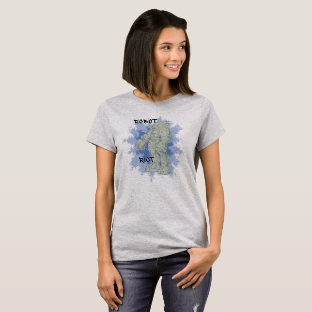 T-shirt Robot Riot 1 Chemises adultes (Devant entier)
