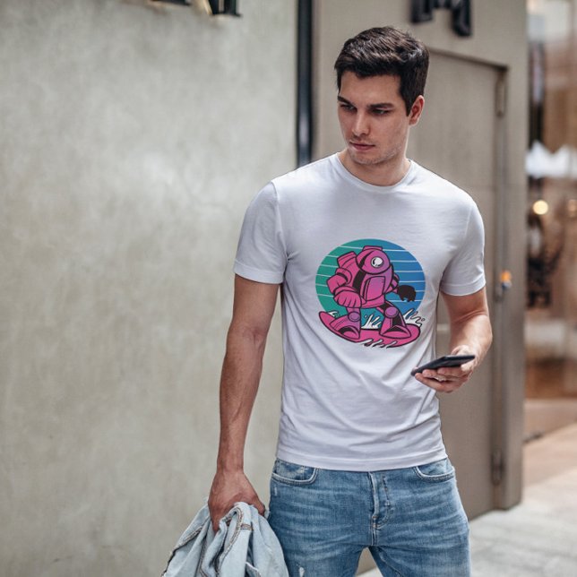 T-shirt Robot Snowboard (Créateur téléchargé)