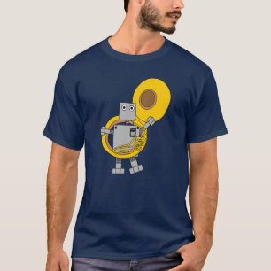 T-shirt Robot Tuba