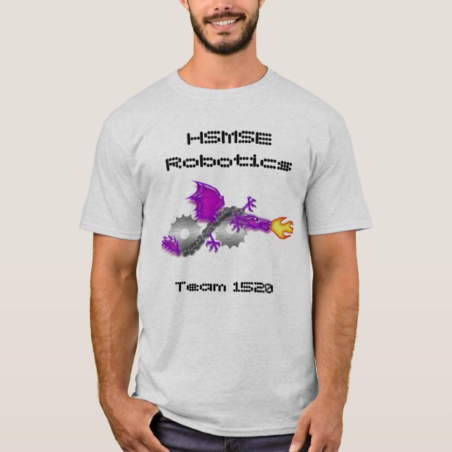 T-shirt Robotique de HSMSE - customisée (Devant)