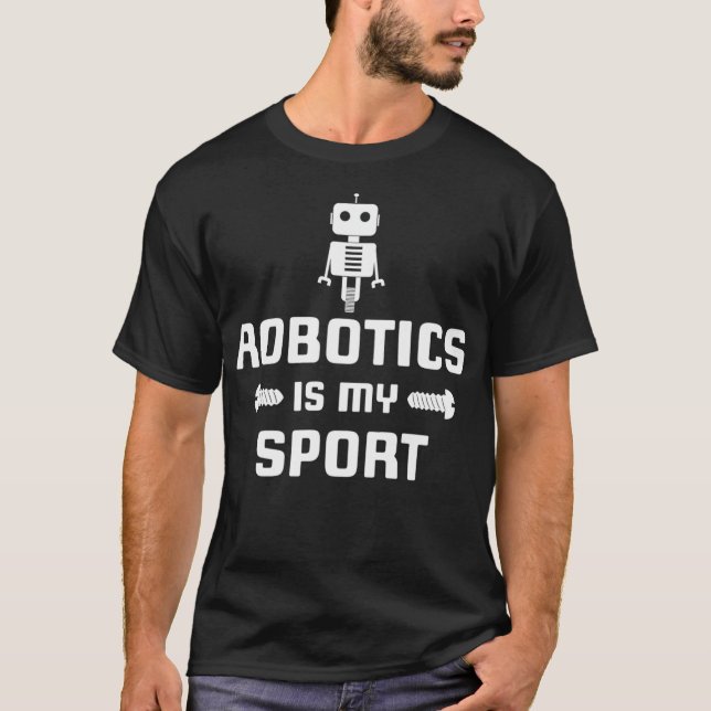 T-shirt Robotique est mon Robot Sport Digital Funny Cadeau (Devant)
