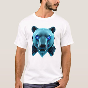T-shirt Robotique Polaire Ours Face Art