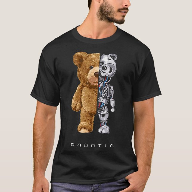 T-shirt Robotique pour jouet d'ours (Devant)