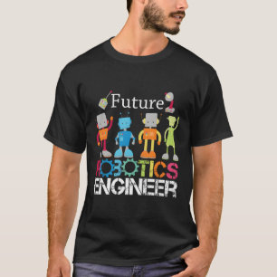 T-shirt Robots De L'Ingénieur Robotique Future Pour Garçon