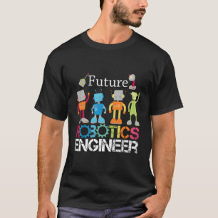 T-shirt Robots De L'Ingénieur Robotique Future Pour Garçon