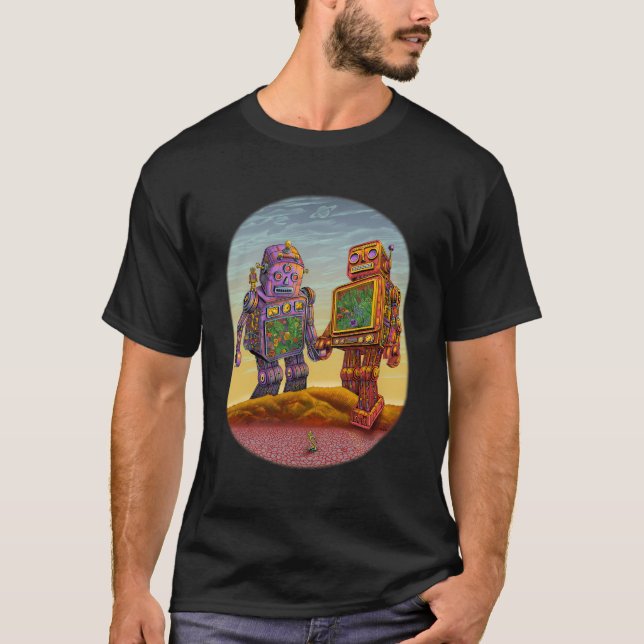 T-shirt Robots - Emek Artman (Devant)