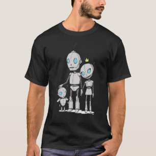 T-shirt Robots Famille Papa Maman Kid Bot Droid Toy Roboti