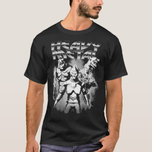 T-SHIRT ROBOTS MÉTALLIQUES LOURDS DE MECHAGODZILLA
