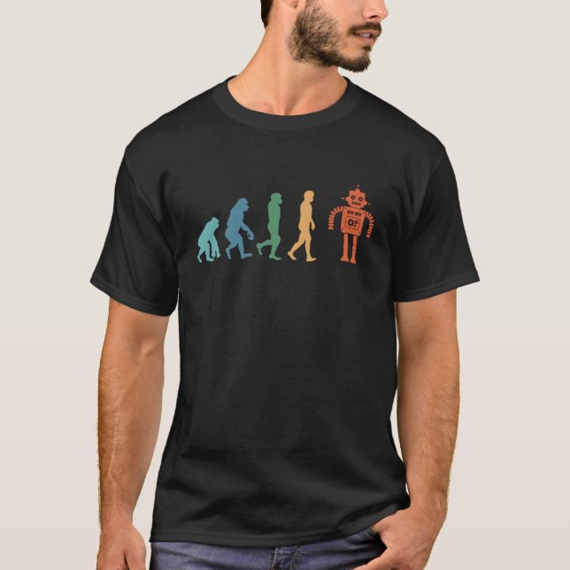 T-shirt Robots rétro Evolution Robot (Devant)