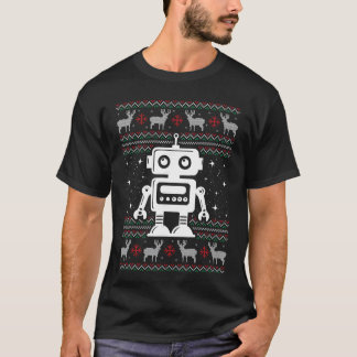 T-shirt Robots Ugly Christmas Sweater Xmas Robotics Engine