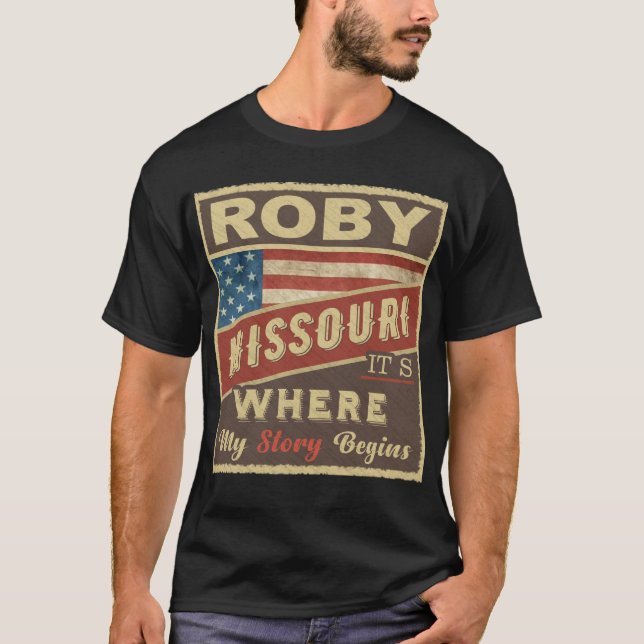 T-shirt ROBY, MO C'est là que commence mon histoire (Devant)