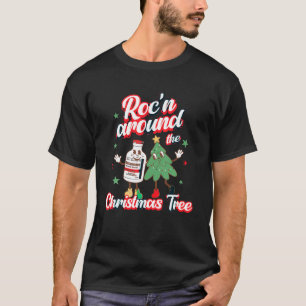 T-shirt Roc n Autour de l'arbre de Noël ER ED RN PACU ICU