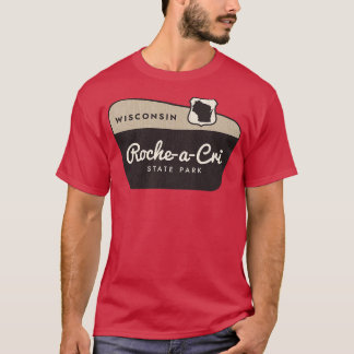 T-shirt Roche a Cri State Park Affiche de bienvenue Wiscon