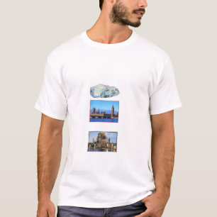 T-shirt Roche au-dessus de Londres, roche sur Chicago