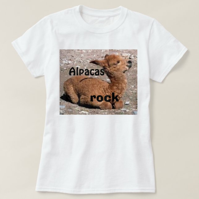 T-shirt ROCHE d'alpaga (Design devant)