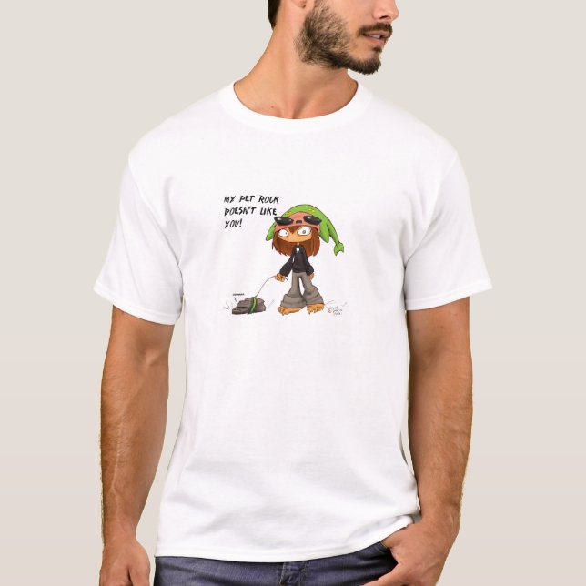T-shirt roche d'animal familier (Devant)